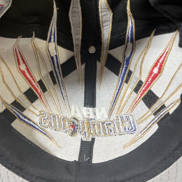 Vintage 1998 Chicago Bulls 6 Time NBA Champion Starter Adjustable Black Hat - Picture 7 of 7